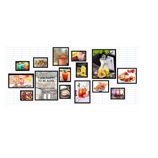 Bộ 15 tranh treo quán cafe trà chanh chất liệu canvas