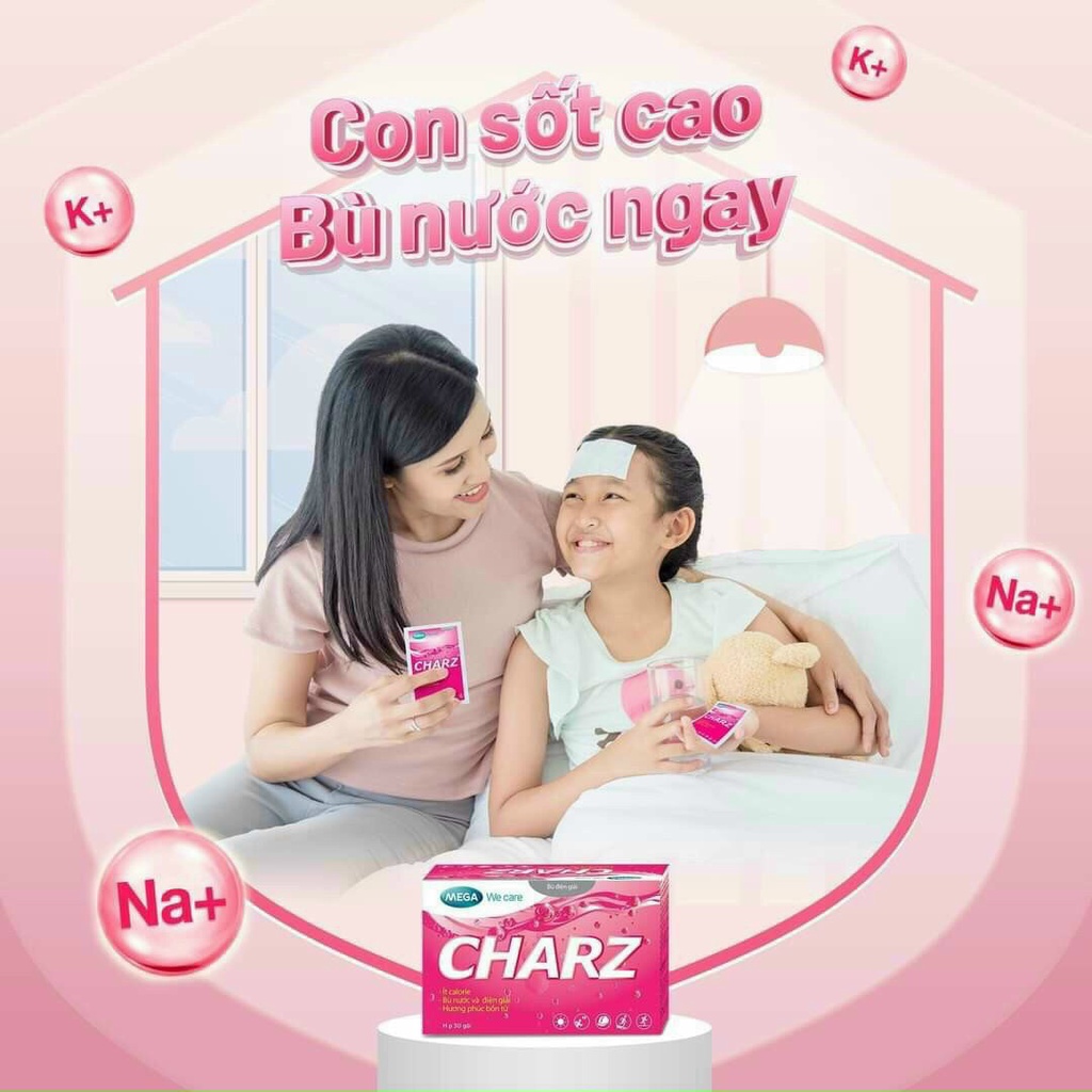 Orezol Charz  Thái Lan - Mega, vị ngon dễ uống cho người lớn và trẻ em ( bán lẻ theo gói)