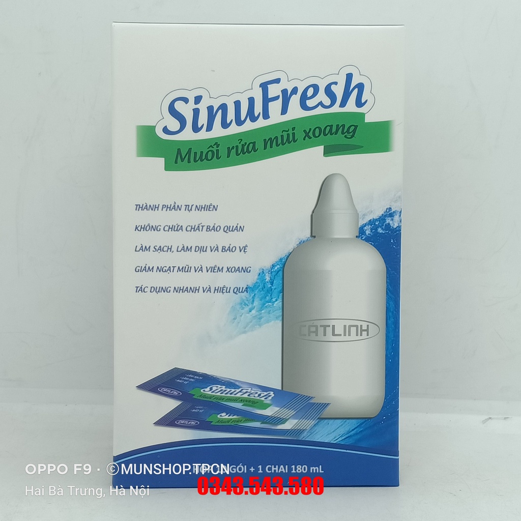 Muối rửa mũi xoang SinuFresh Cát Linh