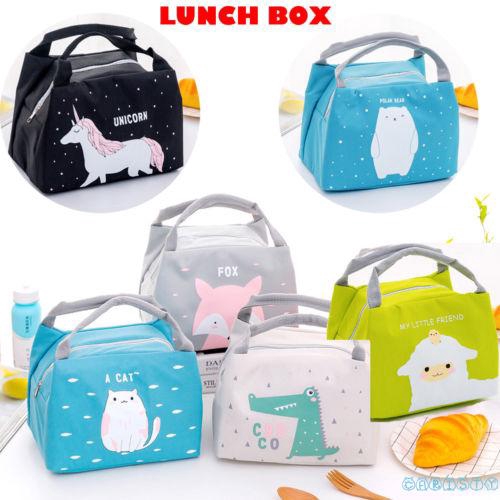 Túi vải canvas đựng cơm trưa giữ nhiệt tiện lợi cho picnic