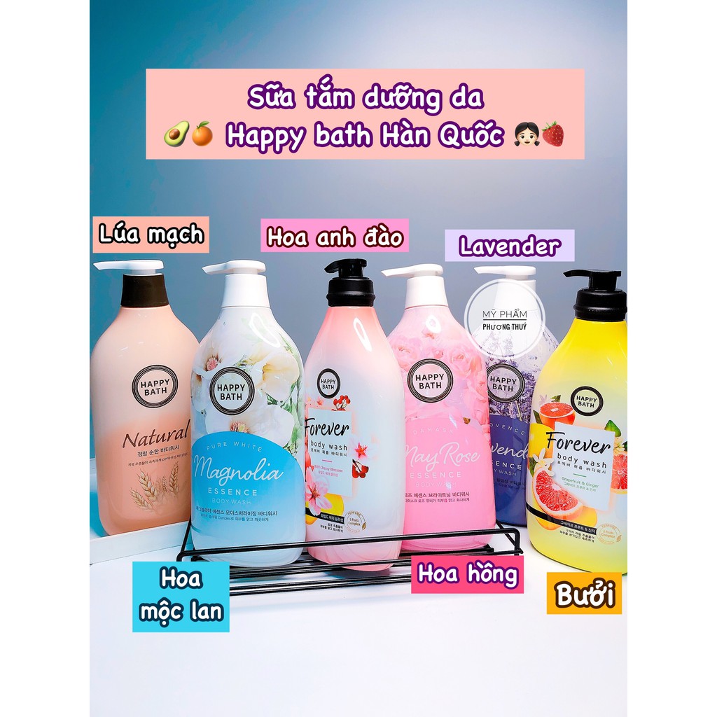 Sữa tắm happy Bath natural real mild