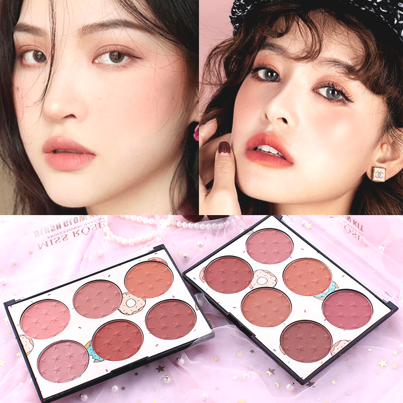 Phấn má hồng sáu màu sắc tự nhiên lâu trôi chống thấm nước thân thiện với làn da | BigBuy360 - bigbuy360.vn