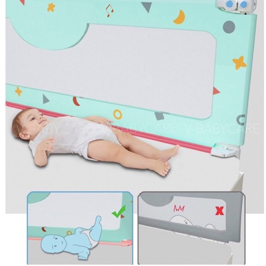 Thanh chắn giường Nhật Bản V-BABY NV01 & N1 hàng cao cấp ( 1 hộp 1 thanh )