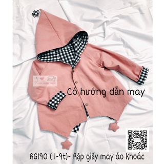 RG190_Rập giấy may áo khoác trẻ em