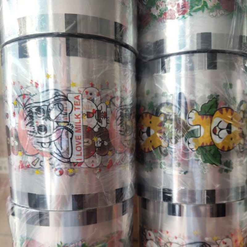 Cuộn Màng Dán Ly 1 lít khổ 150mm. Chuyên dùng cho trà sữa, nước mía, trà tằc, băp rang bơ.