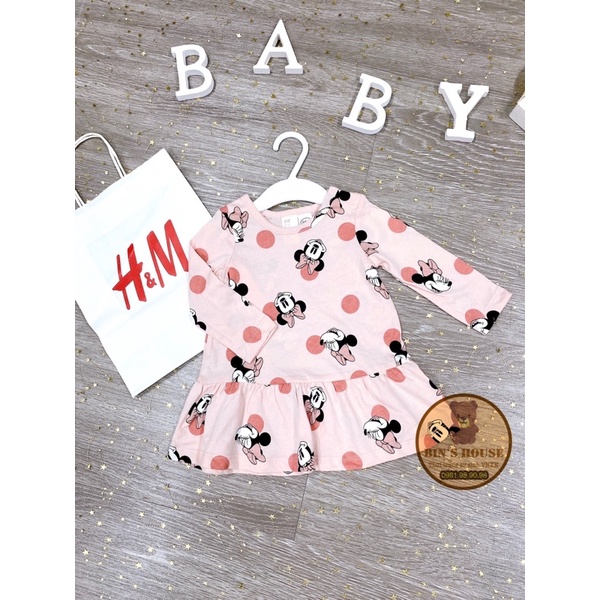 Váy thun Minmie H&M sz 4-24M form to