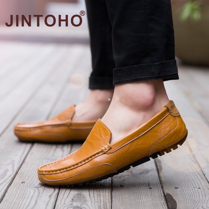 Giày Lười Da Pu Màu Trơn Thiết Kế Lịch Lãm Thời Trang Cho Nam