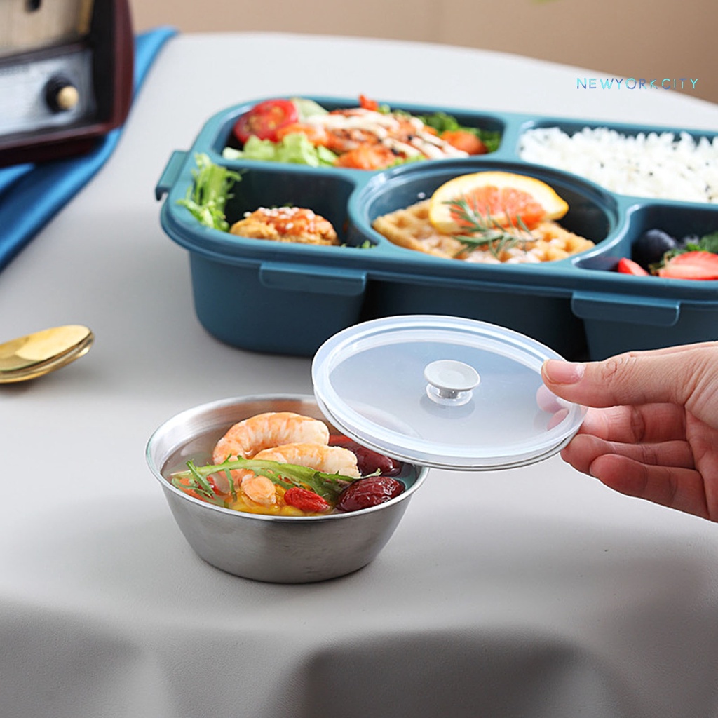 Hộp Đựng Cơm Trưa NYC 5 Ngăn Có Nắp Đậy Tiện Dụng Mang Theo Du Lịch Dã Ngoại