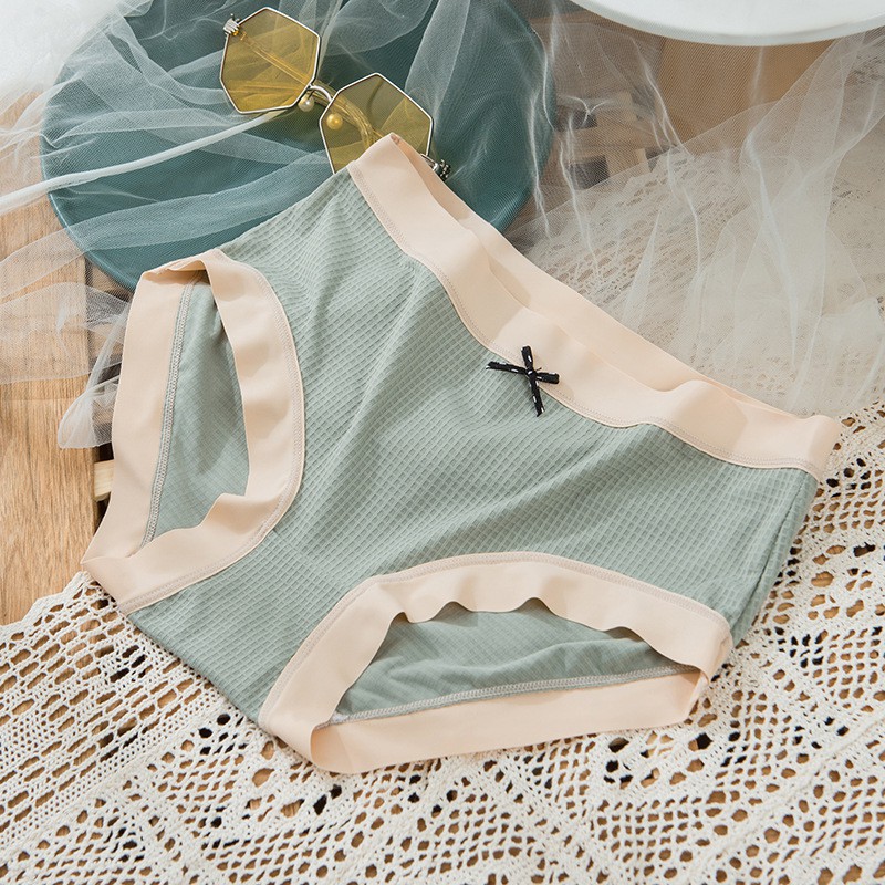 Quần lót nữ cotton mặt lưới phối màu viền chất liệu cao cấp co dãn thoáng khí - Chunxuu QC09