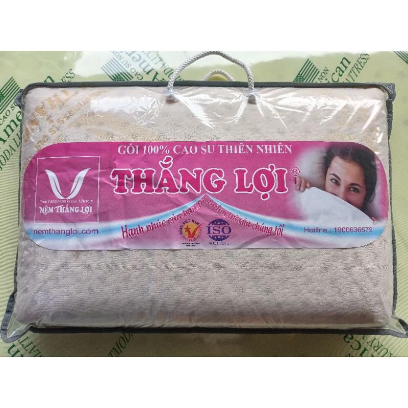 Gối nằm cao su thiên nhiên Thắng Lợi 100%