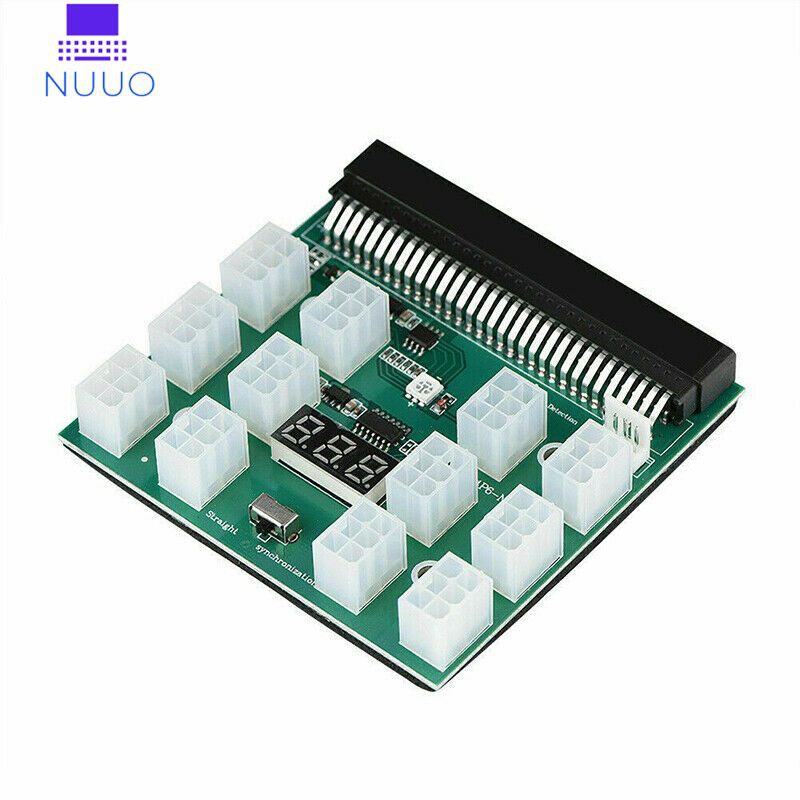 Bo Mạch Chuyển Đổi Nguồn Pcie 12v 64 Pin Sang 12x 6 Pin Cho Hp 1200w 750w Psu Server Gpu Btc