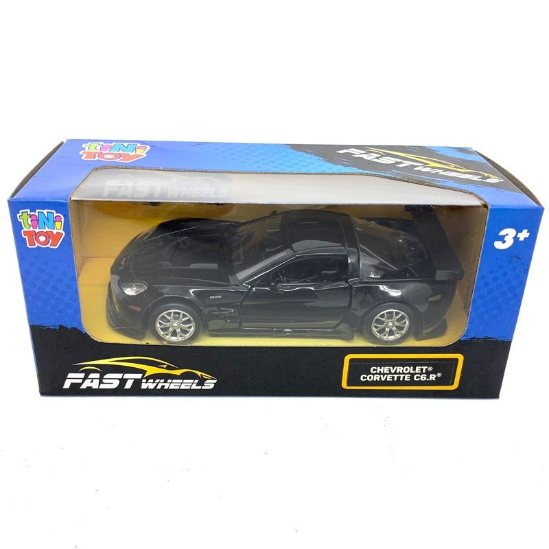 Đồ Chơi Xe Tốc Độ Fastwheels 5 Inch (554000) - Chevrolet Corvette C6.R - Màu Đen