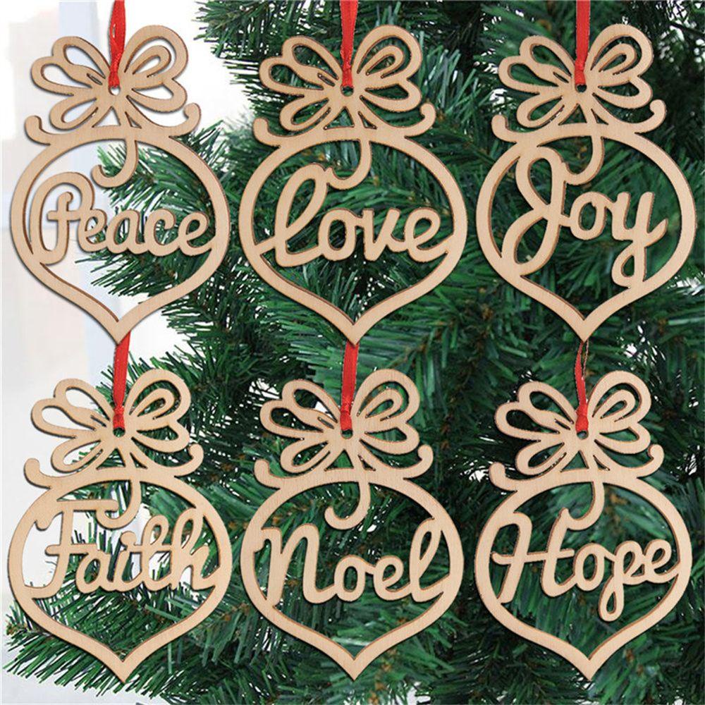 Set 6 Phụ Kiện Treo Trang Trí Cây Thông Noel DIY