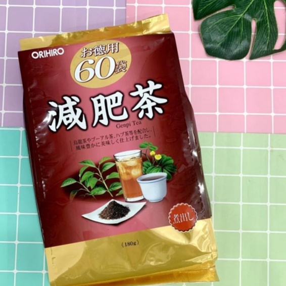 Trà Genpi Orihiro hỗ trợ giảm mỡ thừa 60 gói/túi chính hãng Nhật Bản