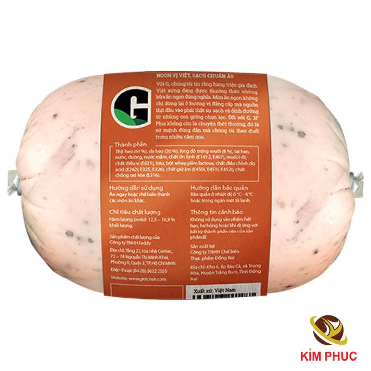 Chả lụa bì trứng muối G Kitchen