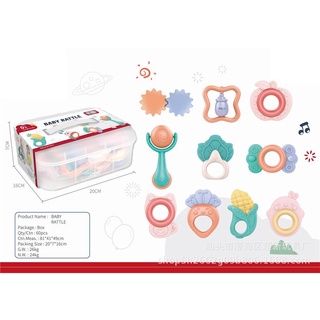 Đồ Chơi Xúc Xắc Lục Lạc Gặm Nướu Baby Rattle An Toàn Cho Bé 10 Món XX06