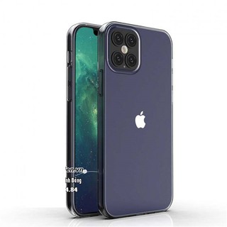 Ốp lưng silicon dẻo trong suốt iPhone 12 Pro Max siêu mỏng 0.6mm( đủ mã )