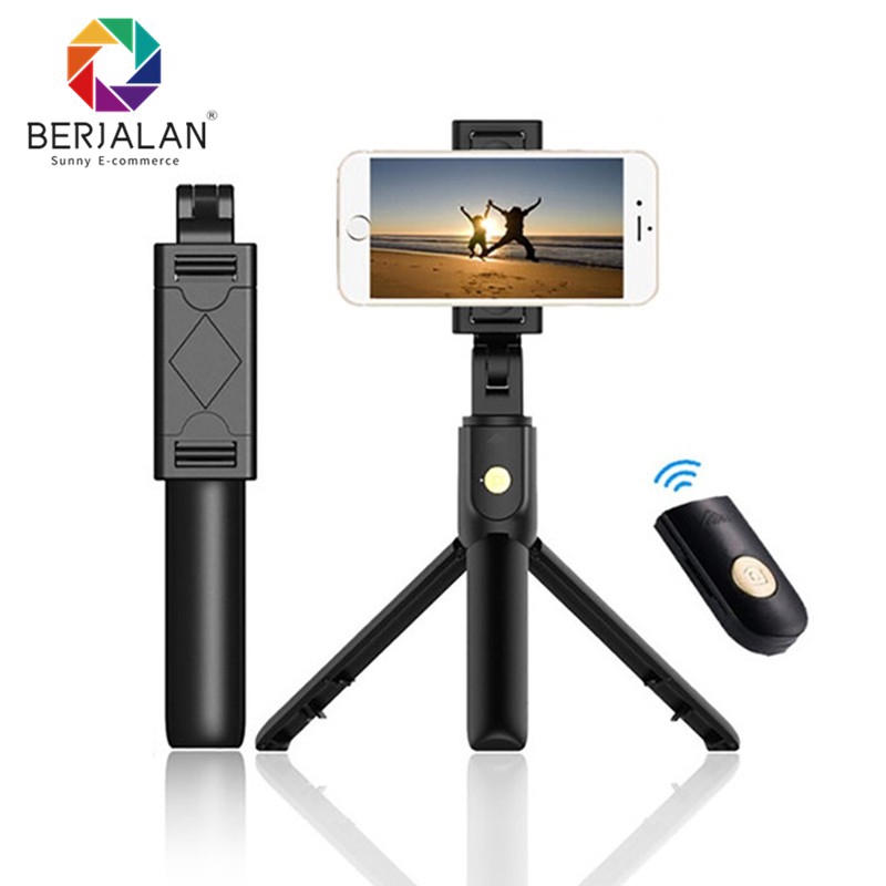Gậy chụp ảnh tự động Bluetooth không dây 3 trong 1 dành cho iphone / Android / Huawei Có thể gập lại cầm tay Monepad Shutter Remote Chân mở rộng mini BPTZ4 | BigBuy360 - bigbuy360.vn