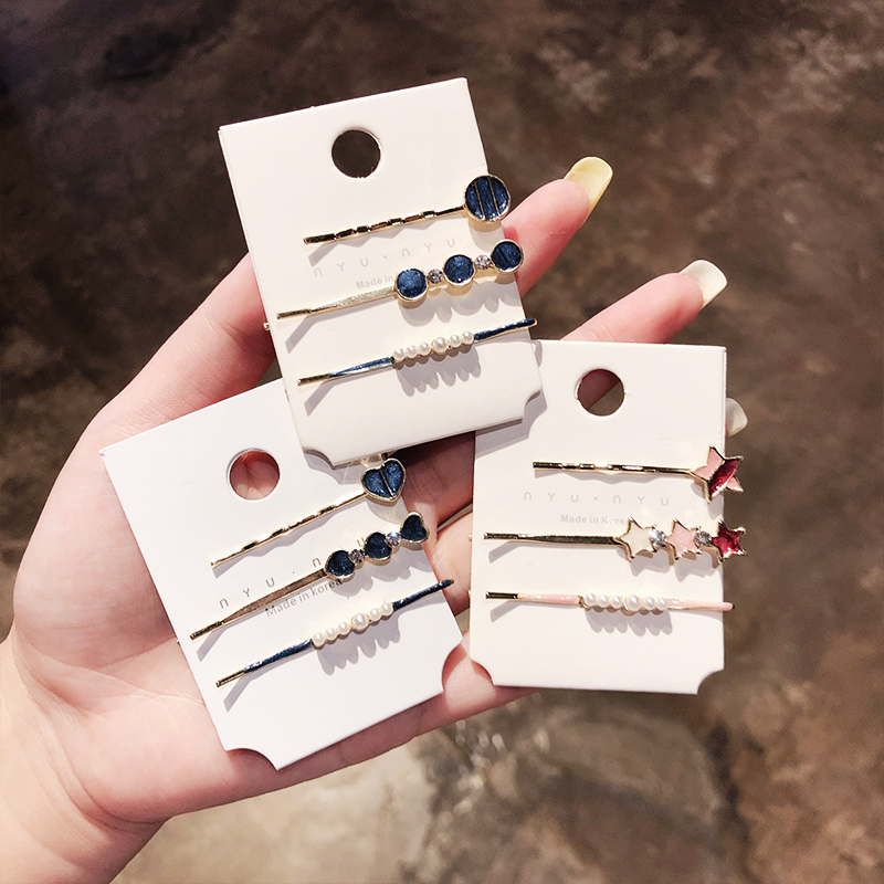 Kẹp tóc đính ngọc trai phong cách Hàn Quốc cho nữ