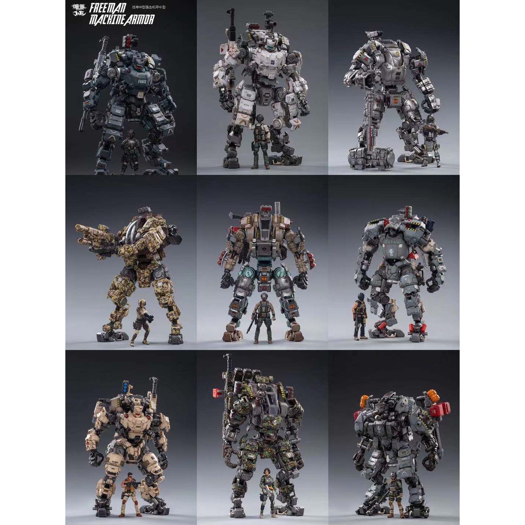 Mô hình JOYTOY Dark Source Steel Bone Strike Mecha 1/25 Super Movable Soldier 01 02 03 04 05 06