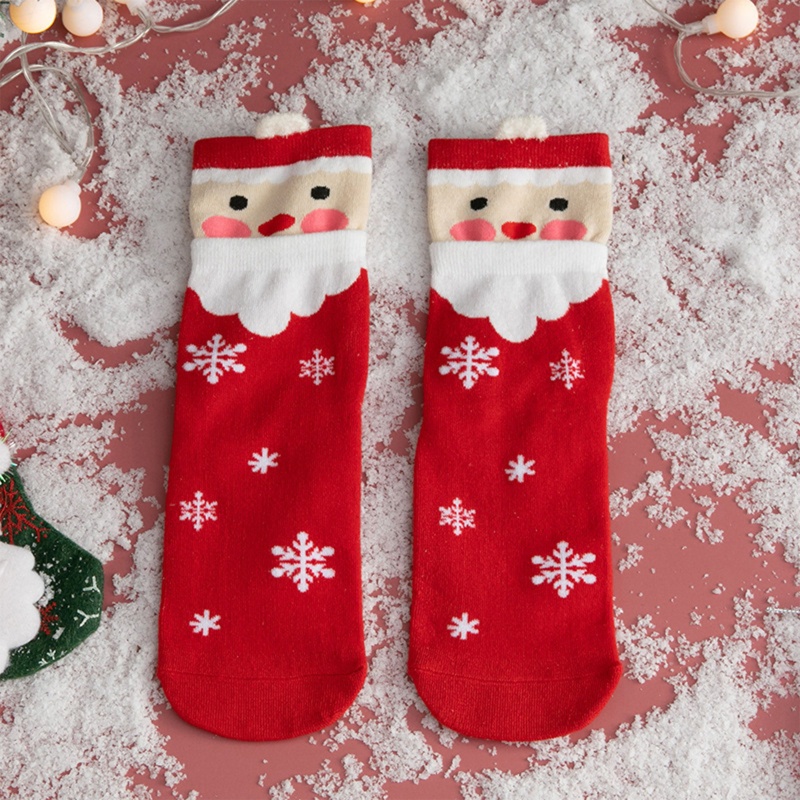 Youyo Vớ Cổ Cao Vừa In Họa Tiết Giáng Sinh 3D Vui Nhộn Phong Cách Nhật Bản Cho Nữ