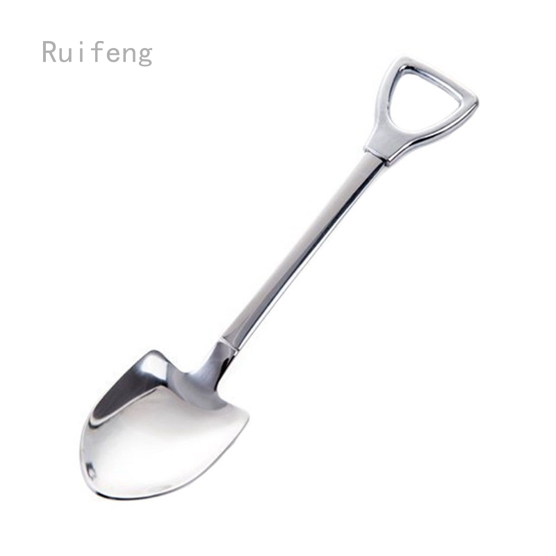 Muỗng cà phê inox cán dài hình xẻng xúc