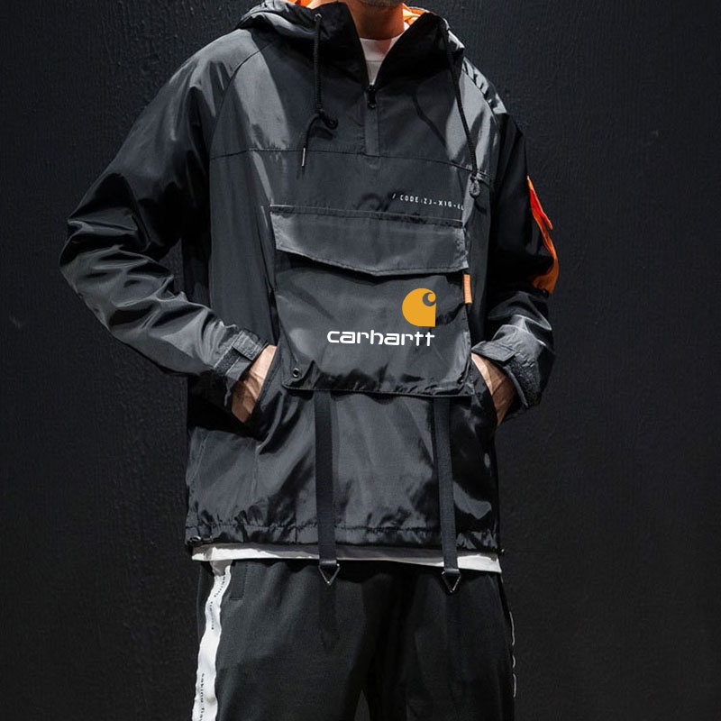 CARHARTT Áo Khoác Nam Có Nón Phong Cách Hip Hop 2021