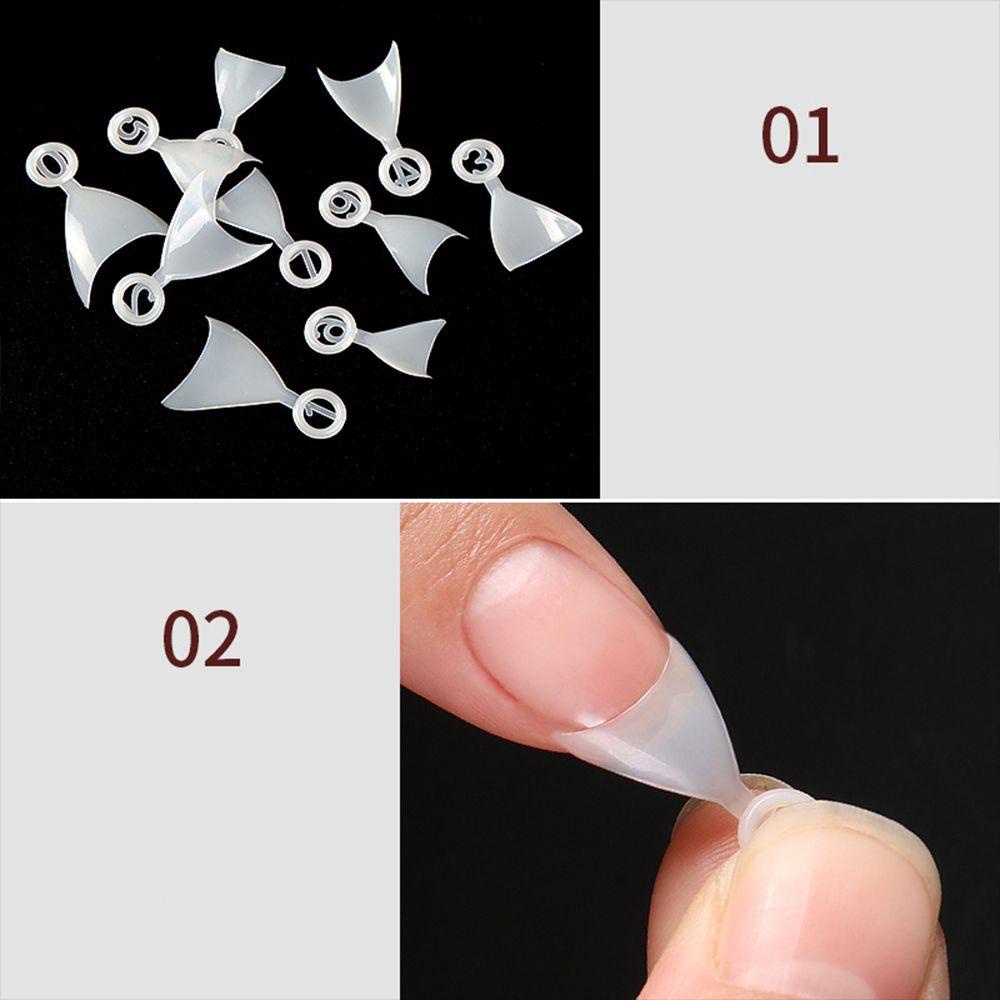 JARRED Bộ Móng Tay Giả Bán Nguyệt Tự Nối Dài Trang Trí Móng Tay