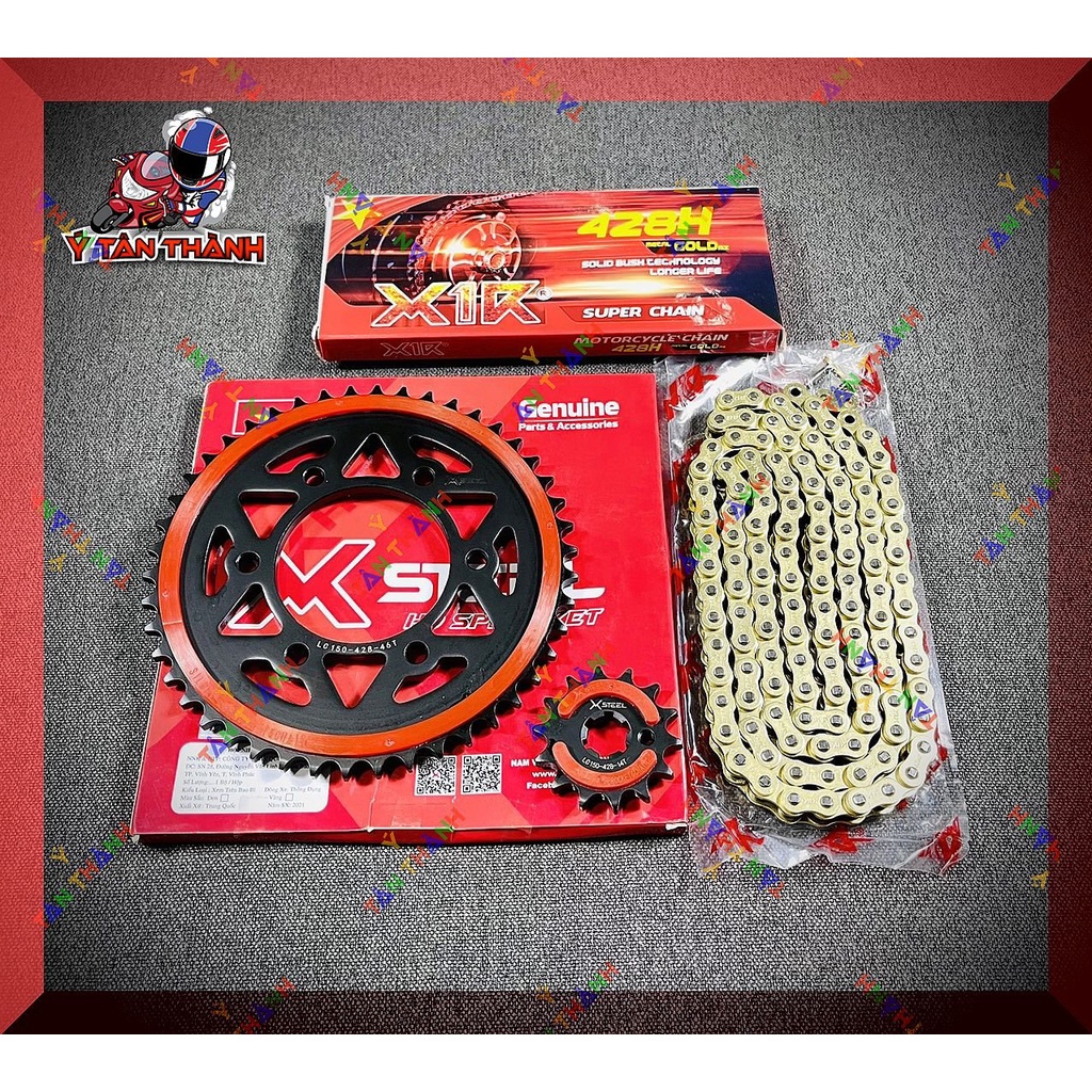 Nhông Sên Đĩa X1R Exciter 155 Đen MS08