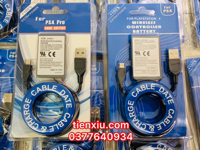 pin thay thế tay cầm ps4 kèm cable usb không bảo hành không đổi trả