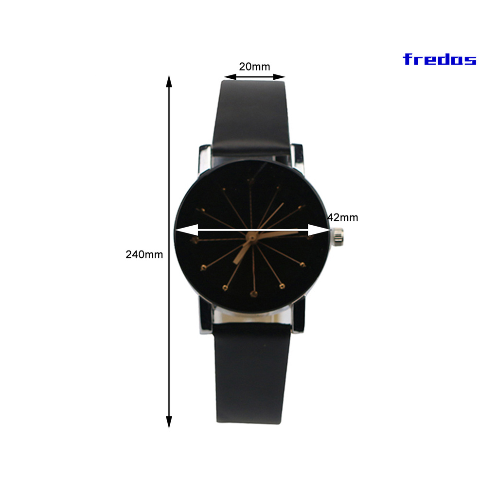 Watch Easy Round Dial Alloy Couple Quartz Wristwatch for Festival Gift