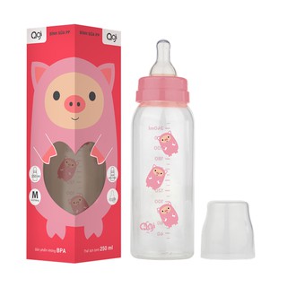 Bình sữa nhựa PP cổ hẹp Agi 60ml/140ml/250ml