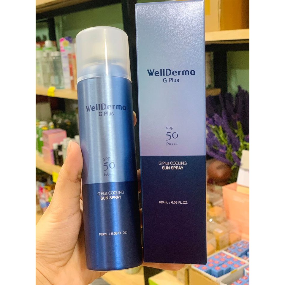 XỊT CHỐNG NẮNG MÁT LẠNH #WELLDERMA HÀN QUỐC (chính hãng)