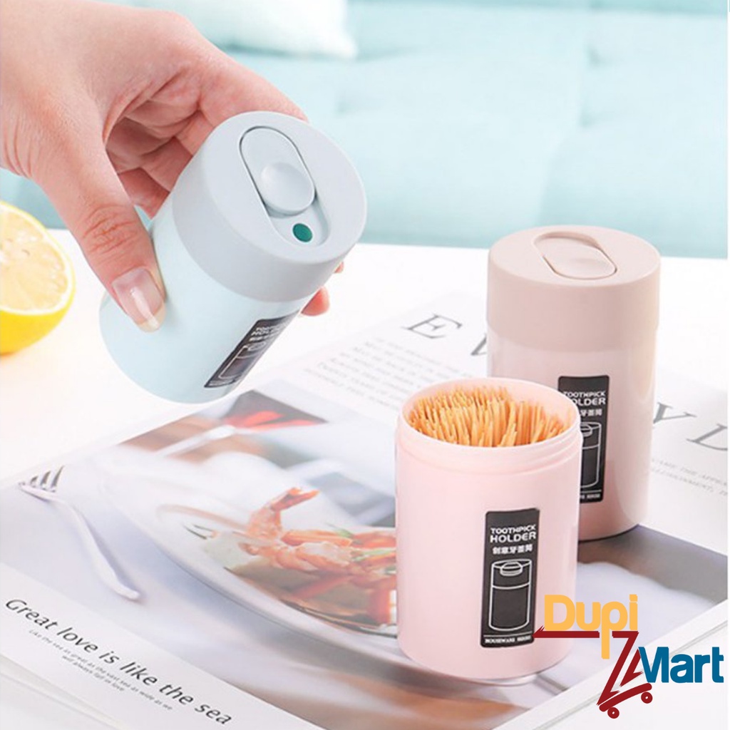 Hủ Đựng Tăm Xỉa Răng - Hộp Đựng Tăm Bằng Nhựa Cao Cấp Kiểu Dáng Dễ Thương - Lọ Đựng Tăm Xinh Xắn Tiện Lợi - DUPIMART