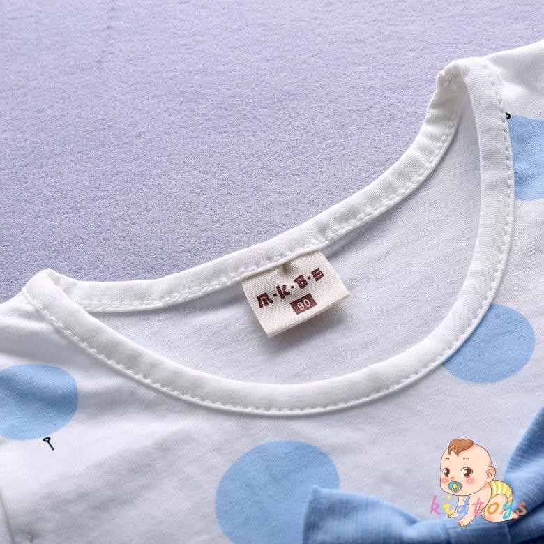 Bộ Áo Ba Lỗ + Quần Short Cotton In Hoạt Hình Cho Bé 0001