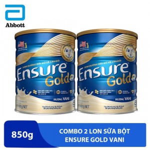 Sữa bột Abbott Ensure gold hương Vani 850g [Date 12/2022] _Subaby