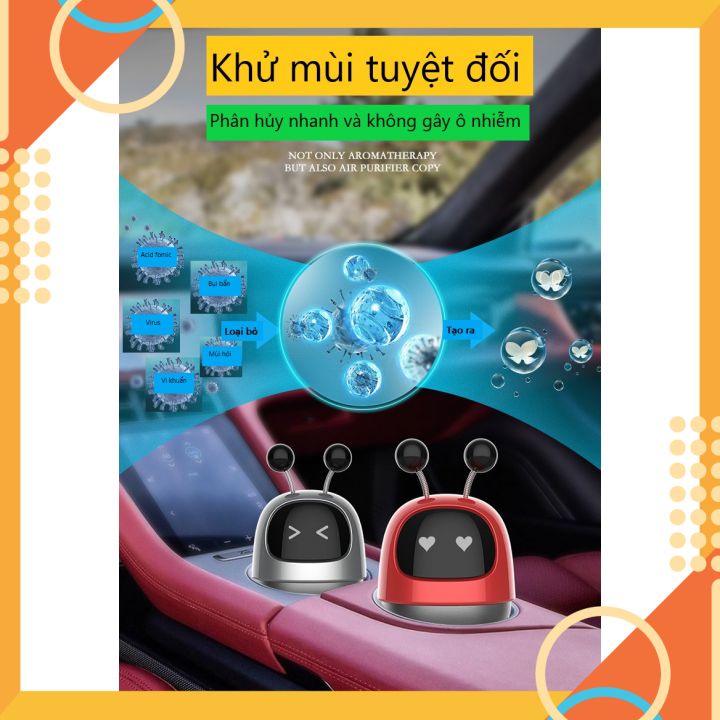 Nước hoa để bàn, Robot trang trí khử mùi kéo dài hương thơm tinh bưởi nhẹ nhàng, sản phẩm nội thất cao cấp.