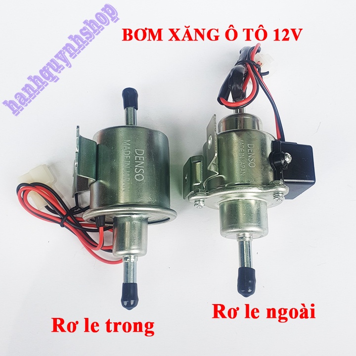 Mô tơ bơm xăng, dầu ô tô, máy móc 12V Denso