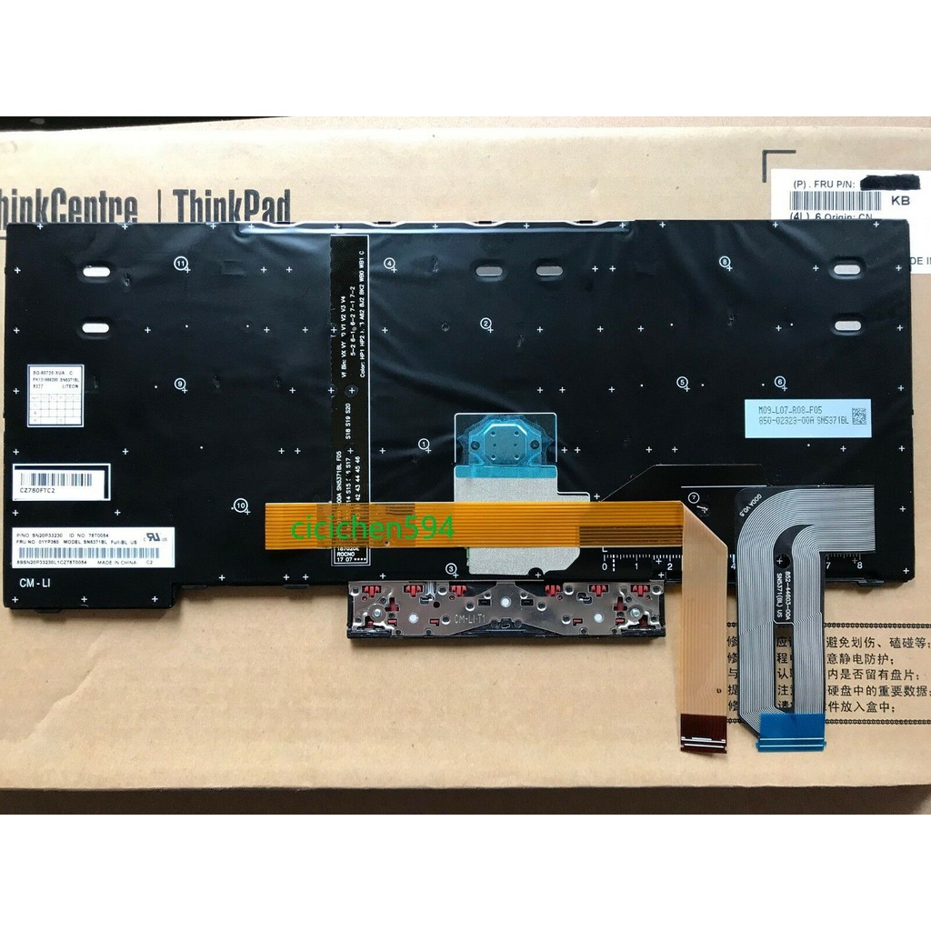(KEYBOARD) BÀN PHÍM LAPTOP LENOVO E480 dùng cho Thinkpad Edge E480 E485 E490 E495 T480 T480s T490 L380 L480 L490
