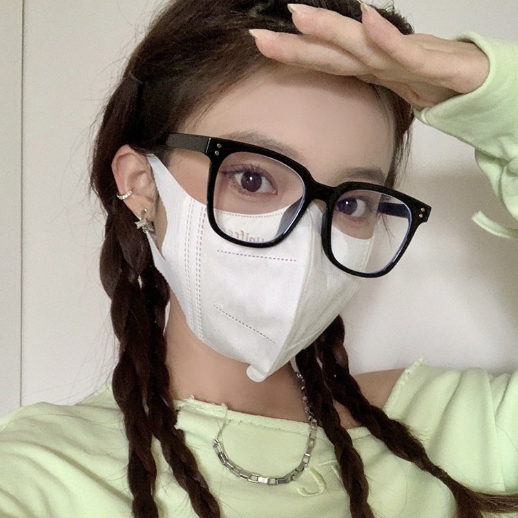 Mắt Kính Gọng Vuông Oversized TR90 Chống Bức Xạ