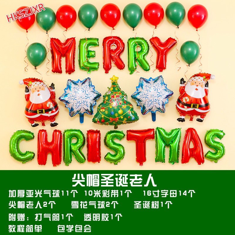 set bóng trang trí noel