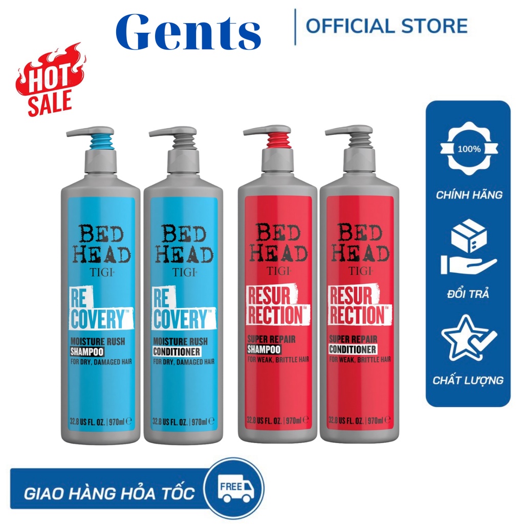 TIGI Dầu Gội Xả TIGI BED HEAD ALL NEW 2021  970ML Đủ Màu, Dầu Gội TIGI Chính Hãng GentsOfficialStore