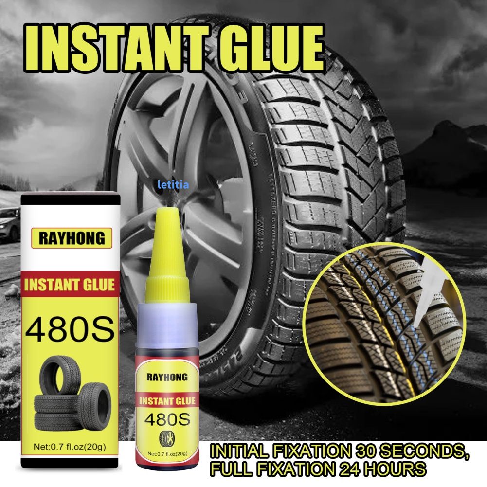 20g Đen Siêu Keo Xe Cao Su Sửa Chữa Lốp Keo Cửa Sổ Loa Con Dấu Sửa Chữa Lốp Keo Mighty Sửa Chữa Lốp Keo