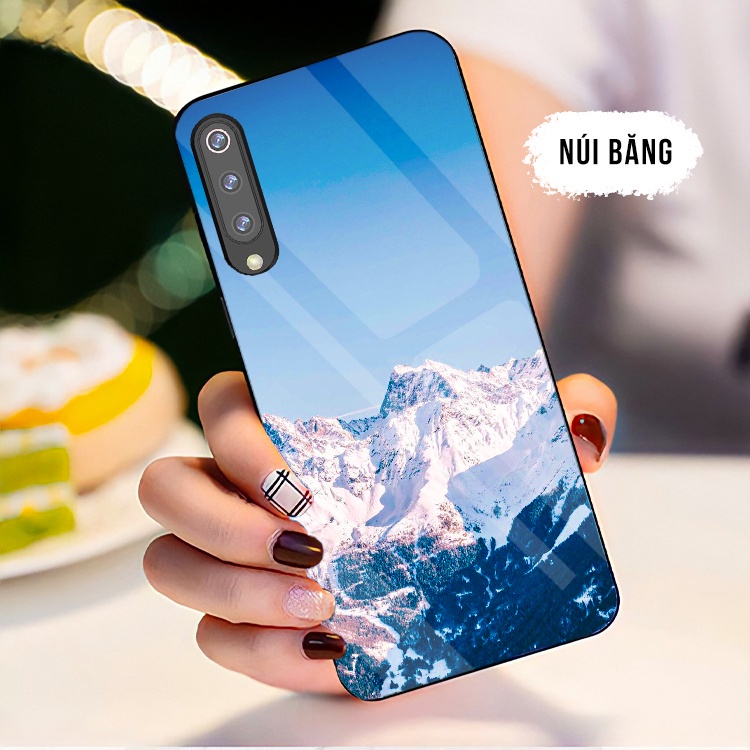 Ốp Xiaomi Mi 9 / Mi 9 SE / Mi 9 Pro/ Mi 9 Lite mặt cường lực chống bể, sáng bóng, chất lượng
