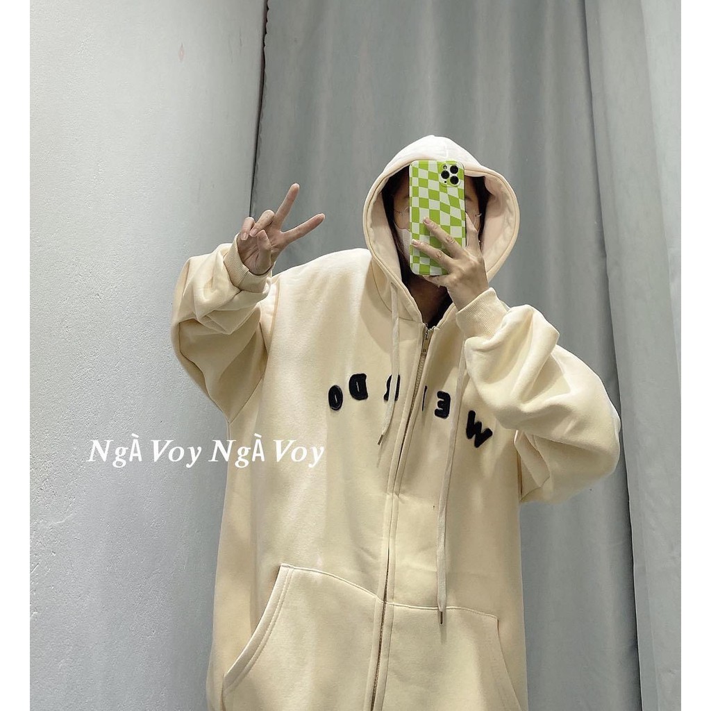 ÁO KHOÁC NỈ THÊU CHỮ WEIRD | BigBuy360 - bigbuy360.vn