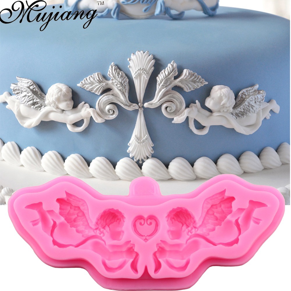 Khuôn Silicone Tạo Hình Cánh Thiên Thần Trang Trí Bánh Kem/Bánh Kem/Socola XL280 DIY