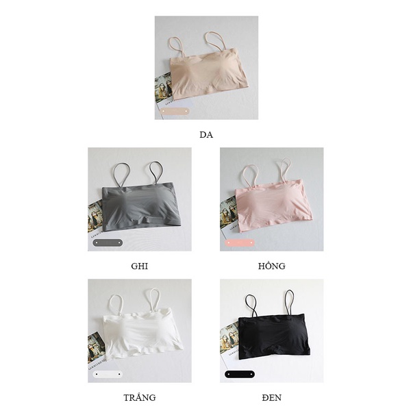 Áo bra nữ đúc su quây 2 dây freesize không gọng đệm mỏng dáng ôm LAVENUSA AL40