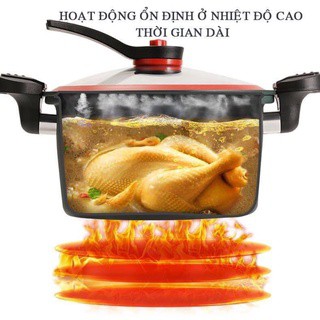 Nồi áp suất chống dính đa năng 3L dùng được cho mọi loại bếp, kiểu dáng hàn quốc, tiện lợi dễ sử dụng nấu, hầm,...