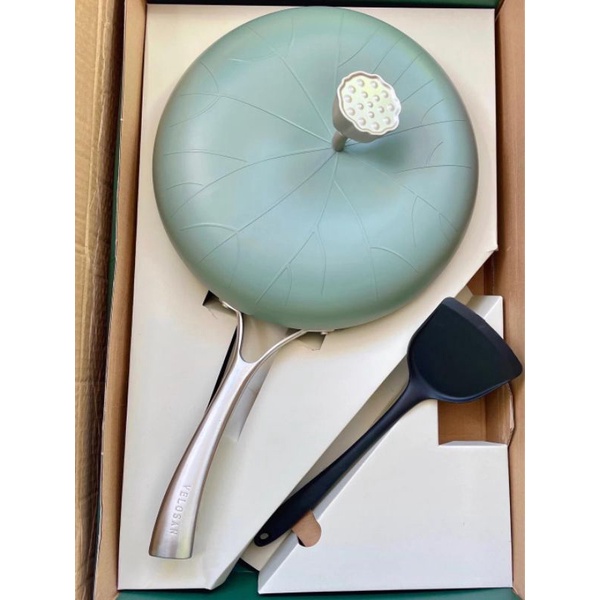 Chảo chiên rán, nồi xào chống dính mô phỏng hoa sen VELOSAN