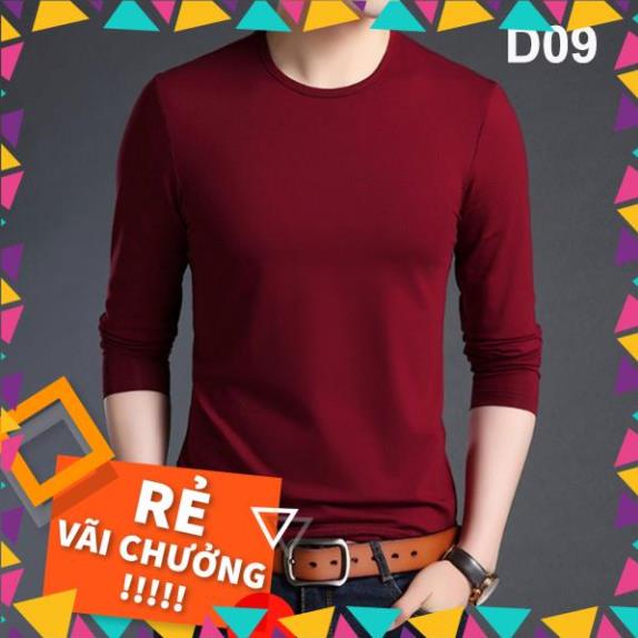 [Hot Sale] Áo thun thu đông, dài tay cổ tròn nhiều màu mềm mịn, co giãn dễ chịu, chất thoáng mát thấm mồ hôi _vifa | BigBuy360 - bigbuy360.vn
